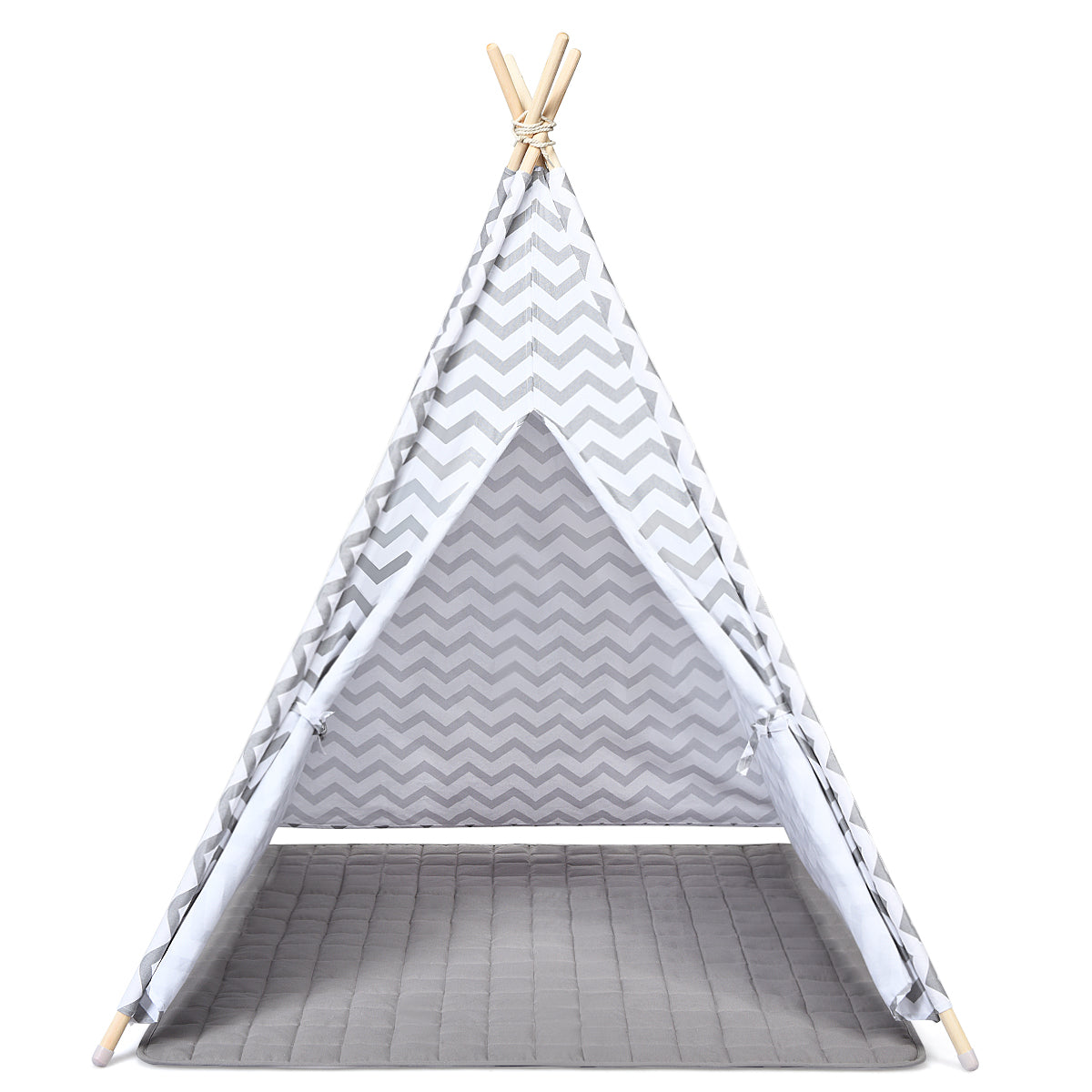 Topbuy Portable Children's Play Tent Indian Teepee Game Sleeping House