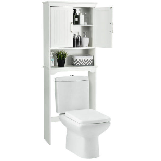 Topbuy Over the Toilet Storage Rack Bathroom Space Saver Cabinet W/ Double Doors