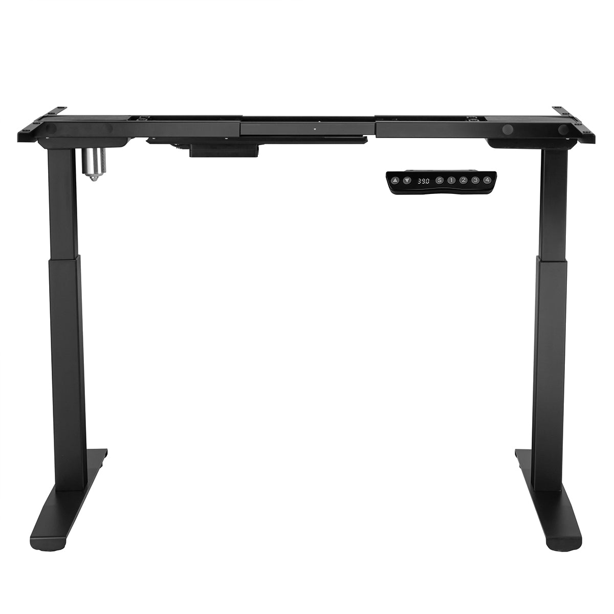 Topbuy Electric Standing Desk Frame Adjustable Motorized Sit Stand Desk Base Black White/Black