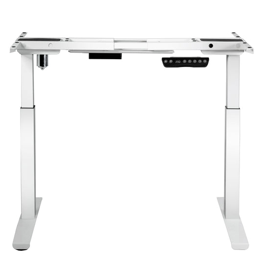 Topbuy Electric Standing Desk Frame Adjustable Motorized Sit Stand Desk Base Black White/Black