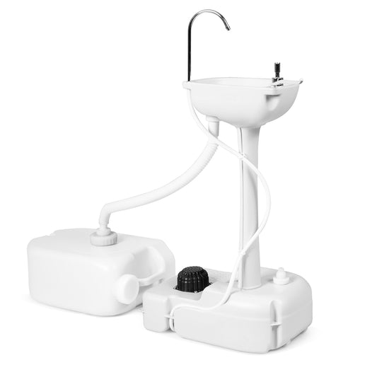 Topbuy Portable Hand Sink Water Tank Freestanding Hand Wash Station Basin Stand