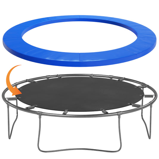 Topbuy 12 FT Round Trampoline Replacement Safety Pad Spring Frame Edge Cover Blue