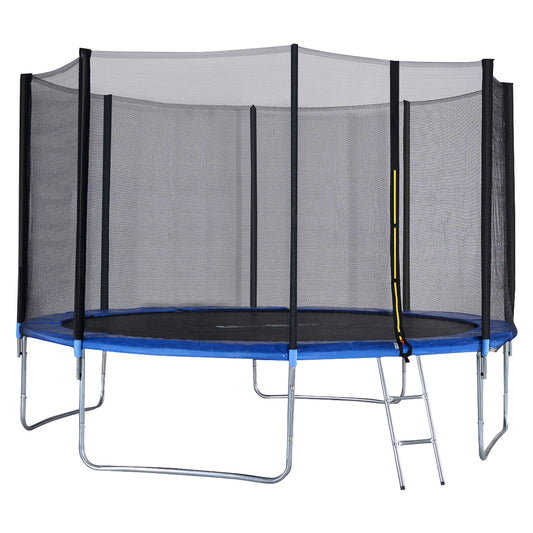 Topbuy 12 FT Recreational Trampoline Combo Bounce Jump Bed with Safety Enclosure Net