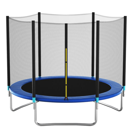 Topbuy 8 FT Recreational Trampoline Combo Bounce Jump Bed with Safety Enclosure Net