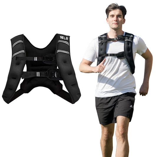 Topbuy 30LBS Weighted Vest Workout Vest with Adjustable Buckle & Reflective Strip