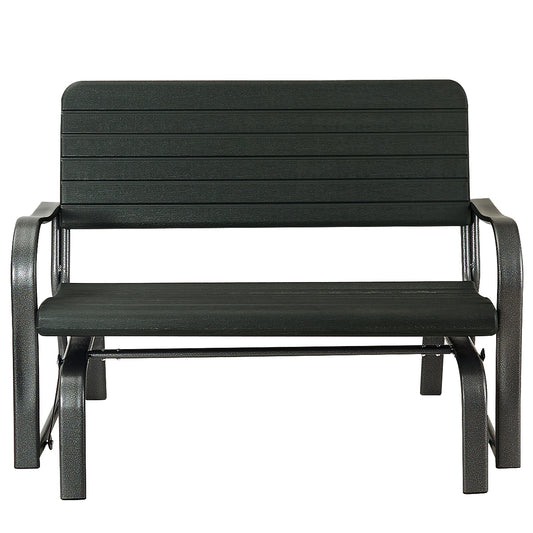 Topbuy Outdoor Patio Steel Bench Loveseat Garden Seat