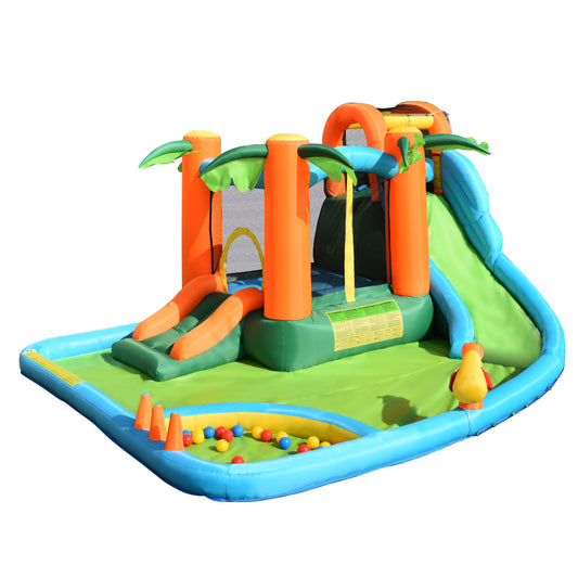 Topbuy Inflatable Bounce House Kids Water Park Fun Play Jumping Castle w/780W Blower