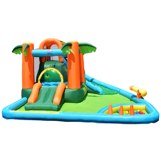 Topbuy Inflatable Bounce House Kids Water Park Fun Play Jumping Castle w/780W Blower