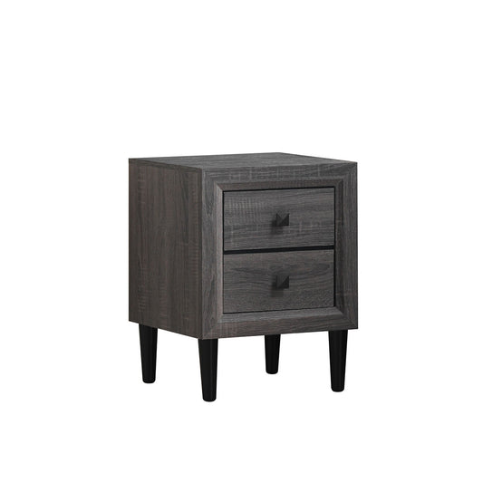 Topbuy 2 Drawers Nightstand Bedside End Table Storage Display Bedroom