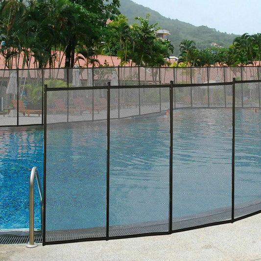 Topbuy Swimming Pool Safety Fence Classic In-Ground Guard 4'x12' Security Barrier