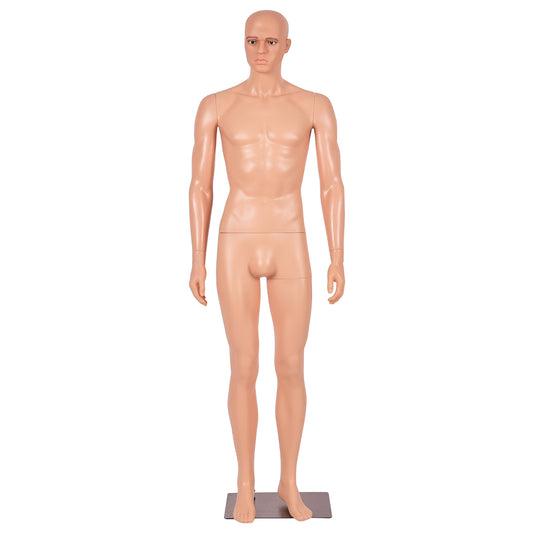 Topbuy Male Manikin Metal PE plastic Mannequin Adjustable Display