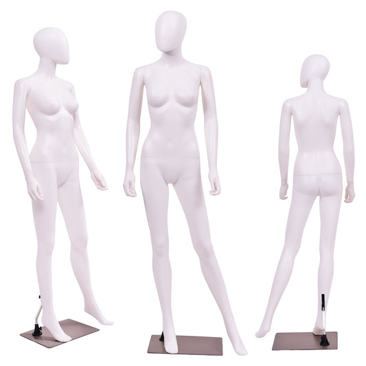 Topbuy Tupbuy Female Manikin Metal PE plastic Mannequin Adjustable Display