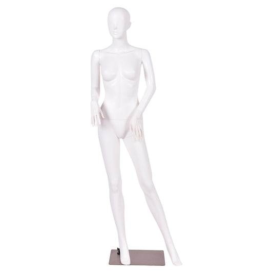 Topbuy Manikin Metal PE plastic Mannequin Adjustable Display Female