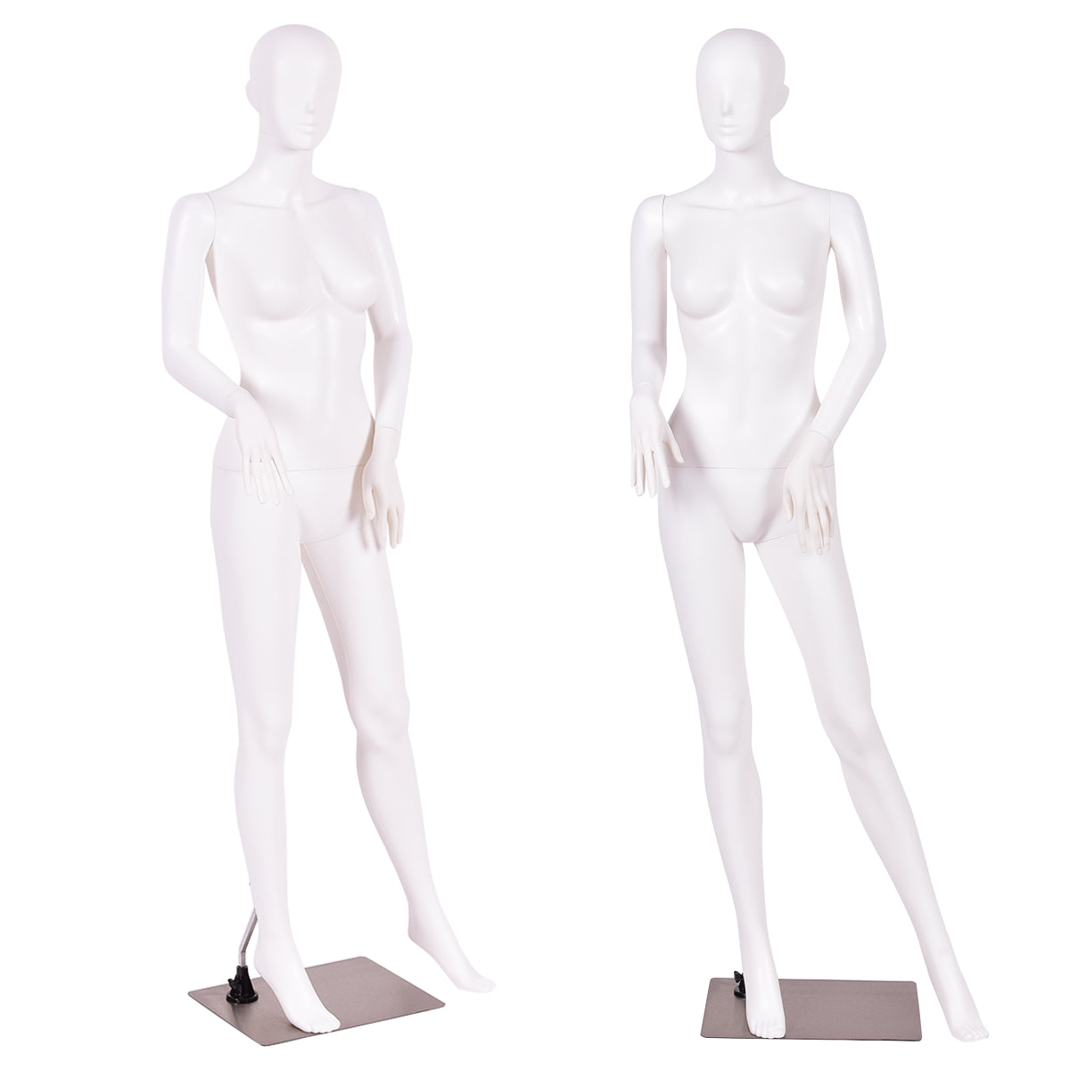 Topbuy Manikin Metal PE plastic Mannequin Adjustable Display Female