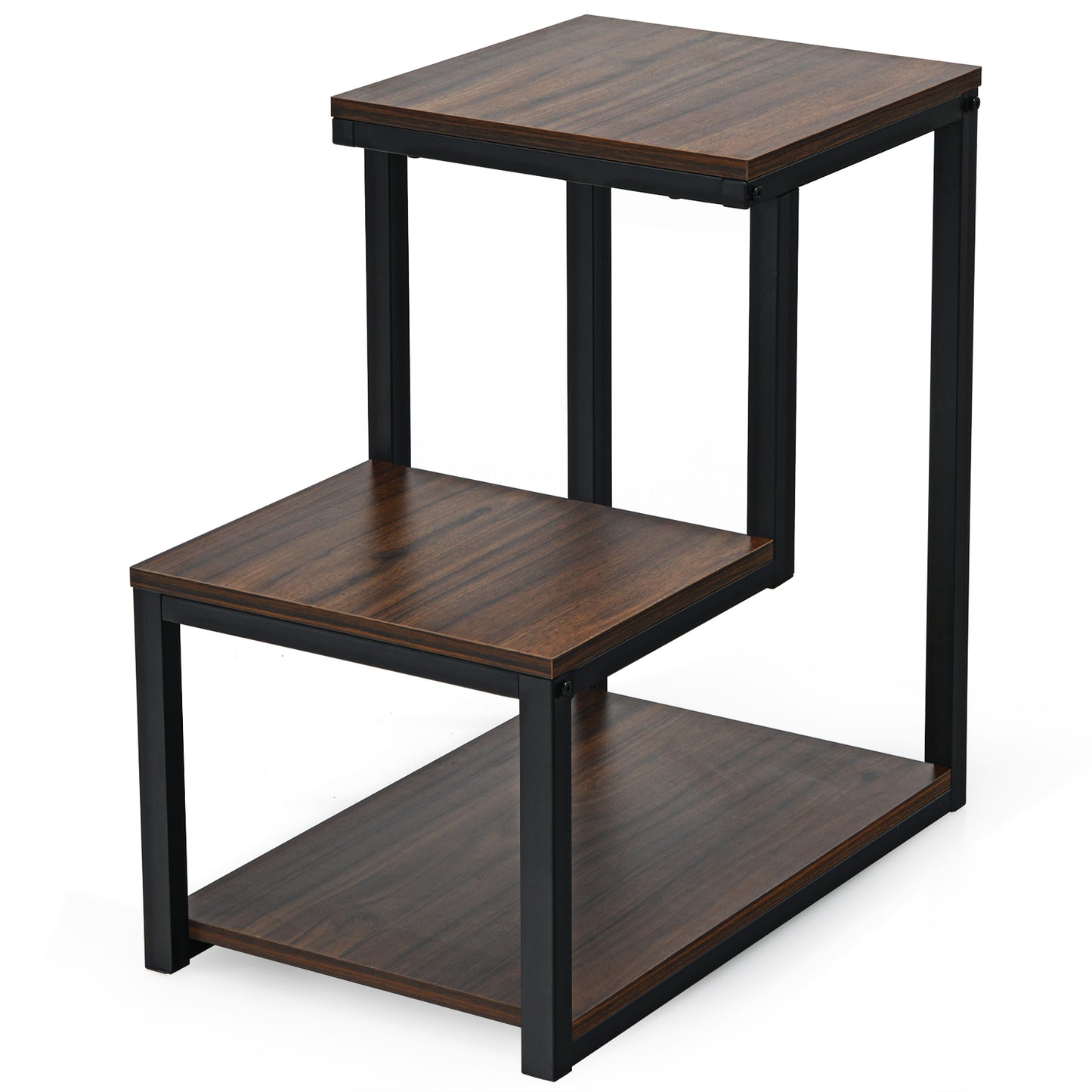 Topbuy 3-Tier End Table Side Table NightStand W/ Storage Shelf