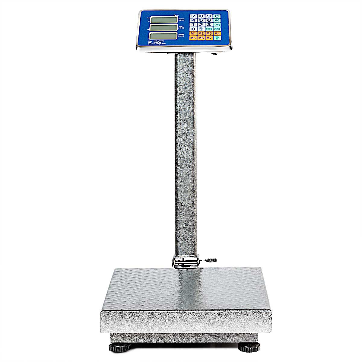 Topbuy 660lbs Weight Platform Computing Digital Floor Scale for Weighing Luggage Silver