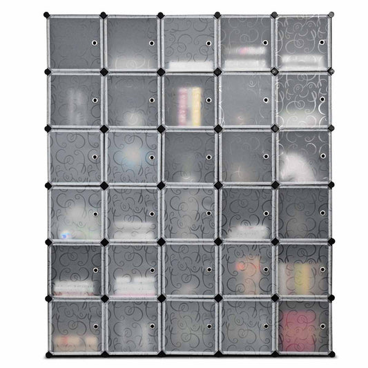 Topbuy 30 Cube Clothes Organizer Storage Cubes Portable Wardrobe Bedroom Storage Cubby