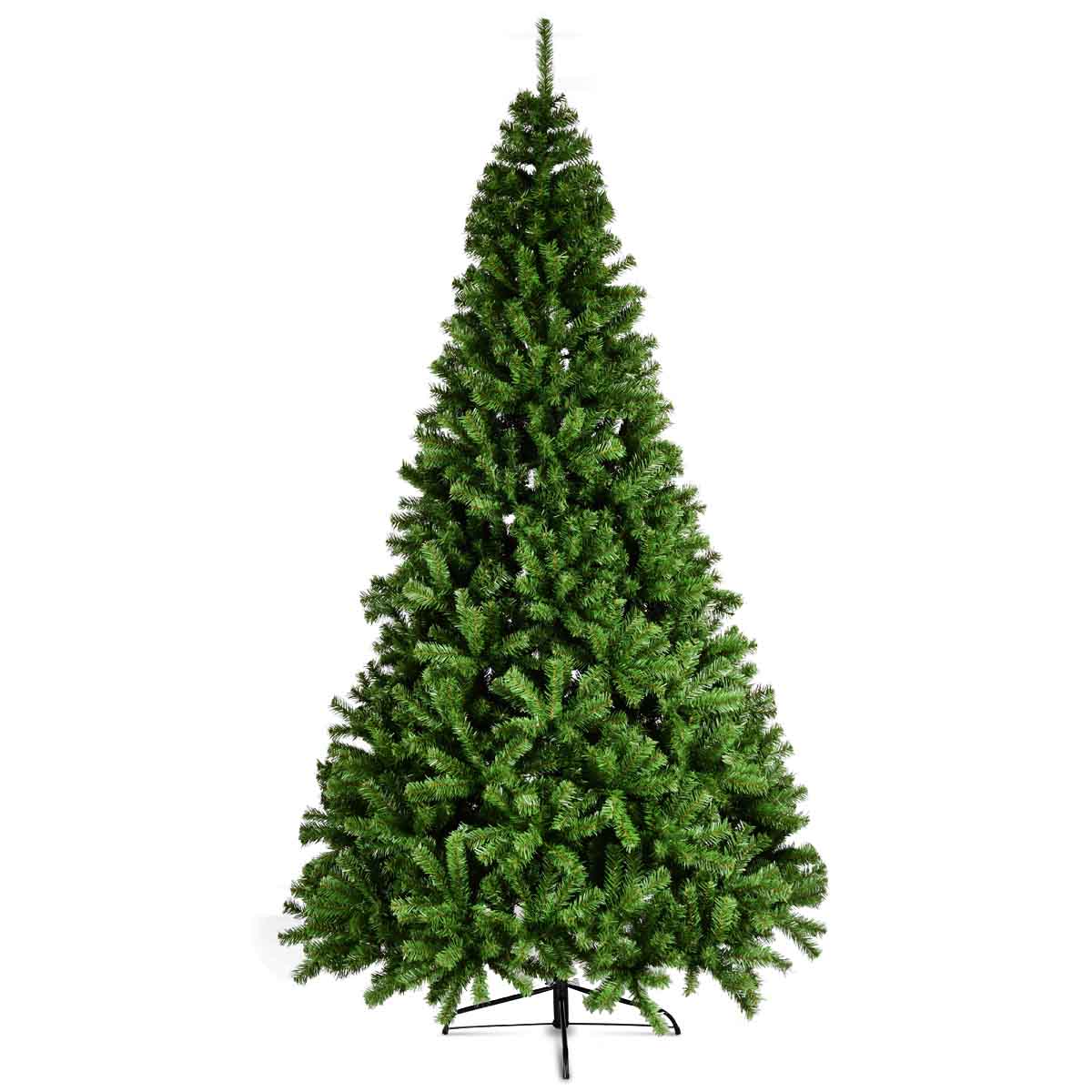 Topbuy 6ft PVC Artificial Christmas Tree 1346 Hinged Tips w/ Solid Metal Leg