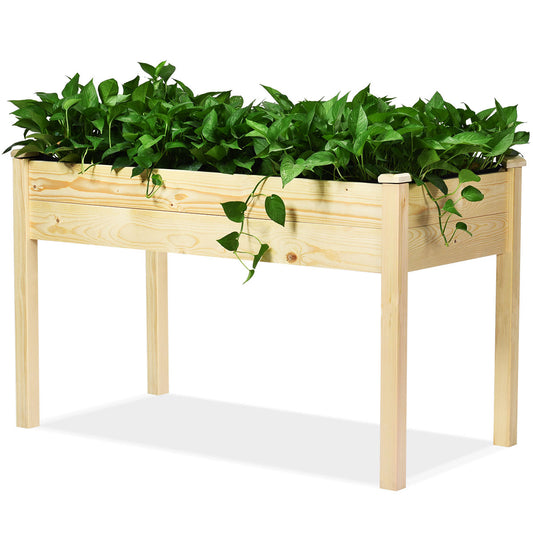 Topbuy Vegetable Flower Planter Wooden Garden