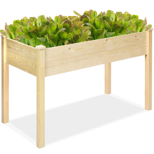 Topbuy Vegetable Flower Planter Wooden Garden