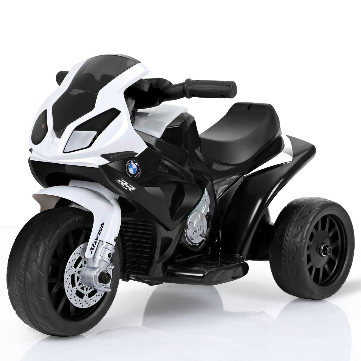 Topbuy 3 Wheels Bicycle 6V Electric Kids Ride On Motorcycle BMW Licensed Car w/ Music&Light Black/Blue/Red