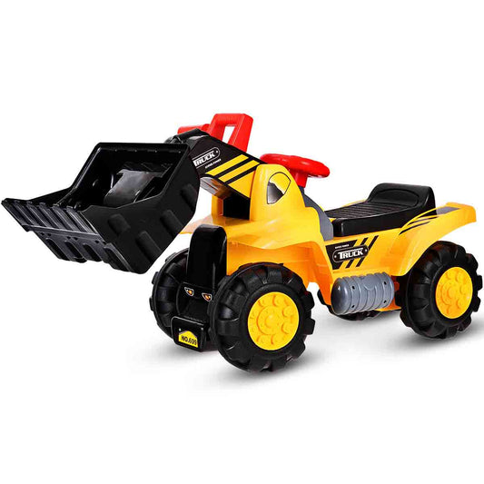 Topbuy Kids Toy Excavator Digger Toddler Ride On Truck Scooter w/ Sound & Seat Storage Toy