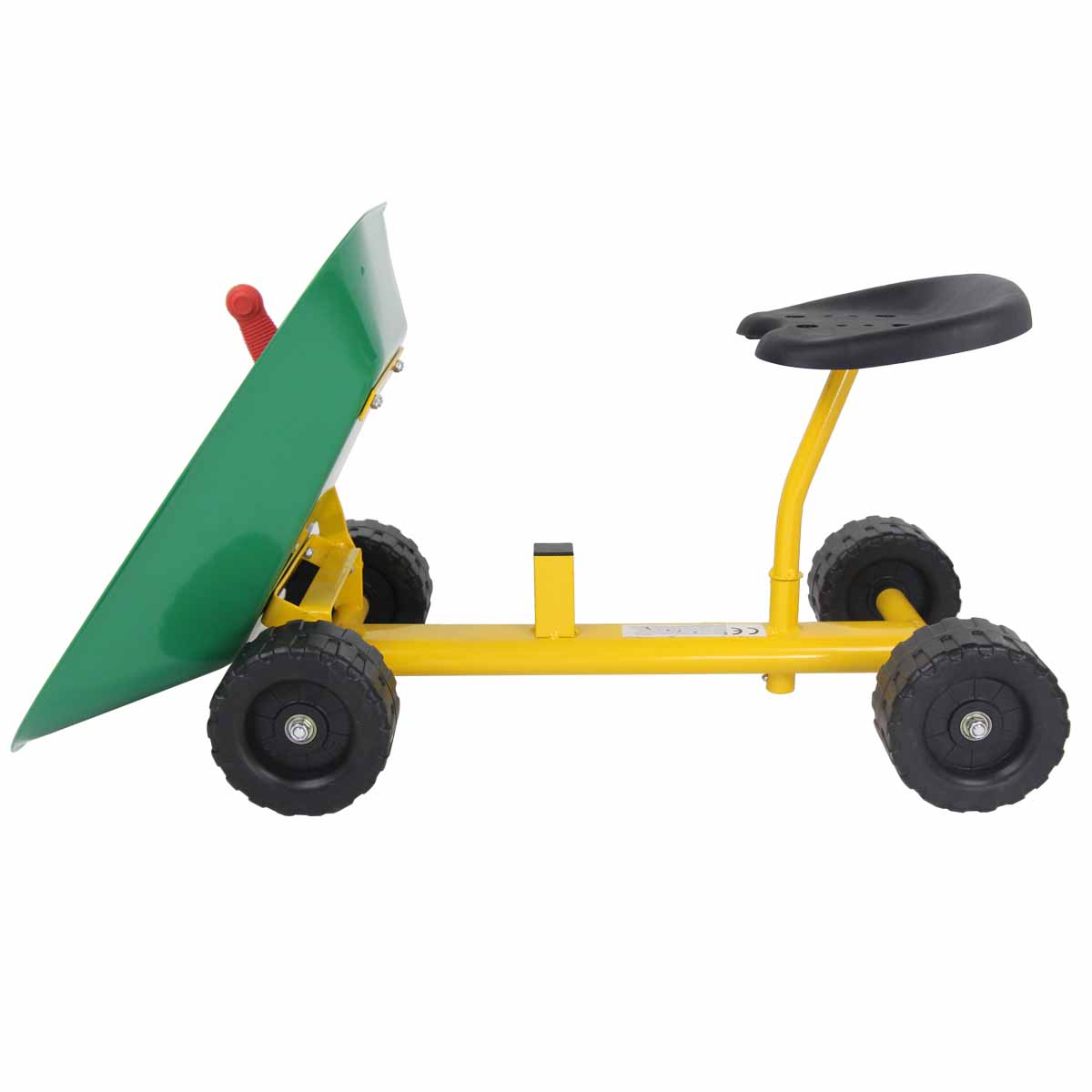 Topbuy Sand Dumper Kid Ride-on Sand Digger Heavy Duty Digging Scooper 4-Wheel Toy Green/Red