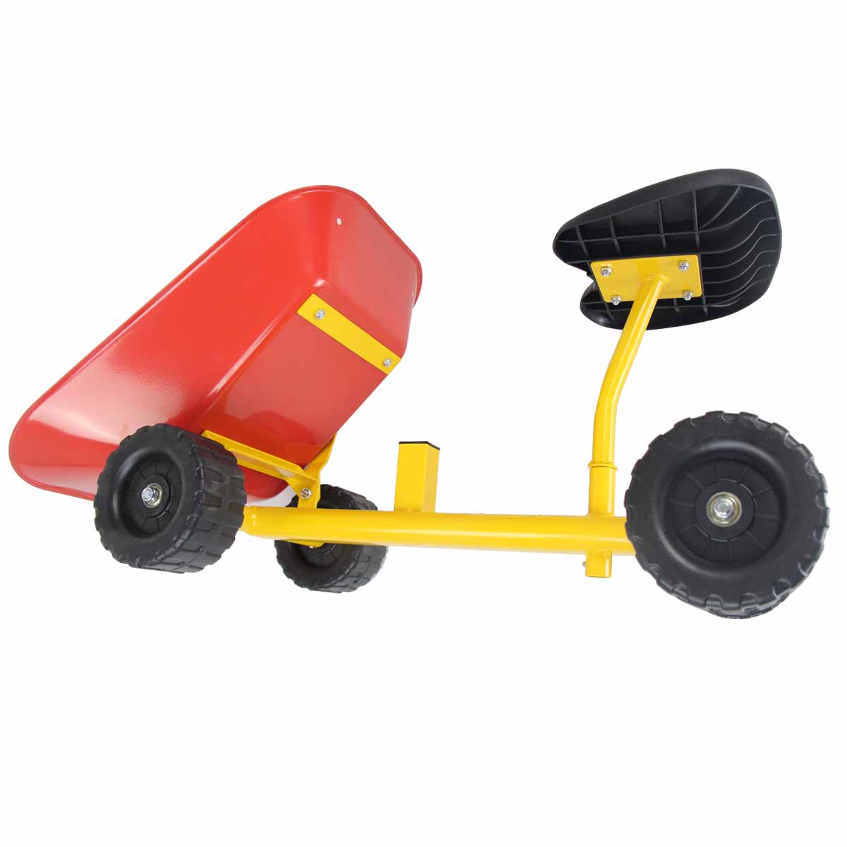 Topbuy Sand Dumper Kid Ride-on Sand Digger Heavy Duty Digging Scooper 4-Wheel Toy Green/Red