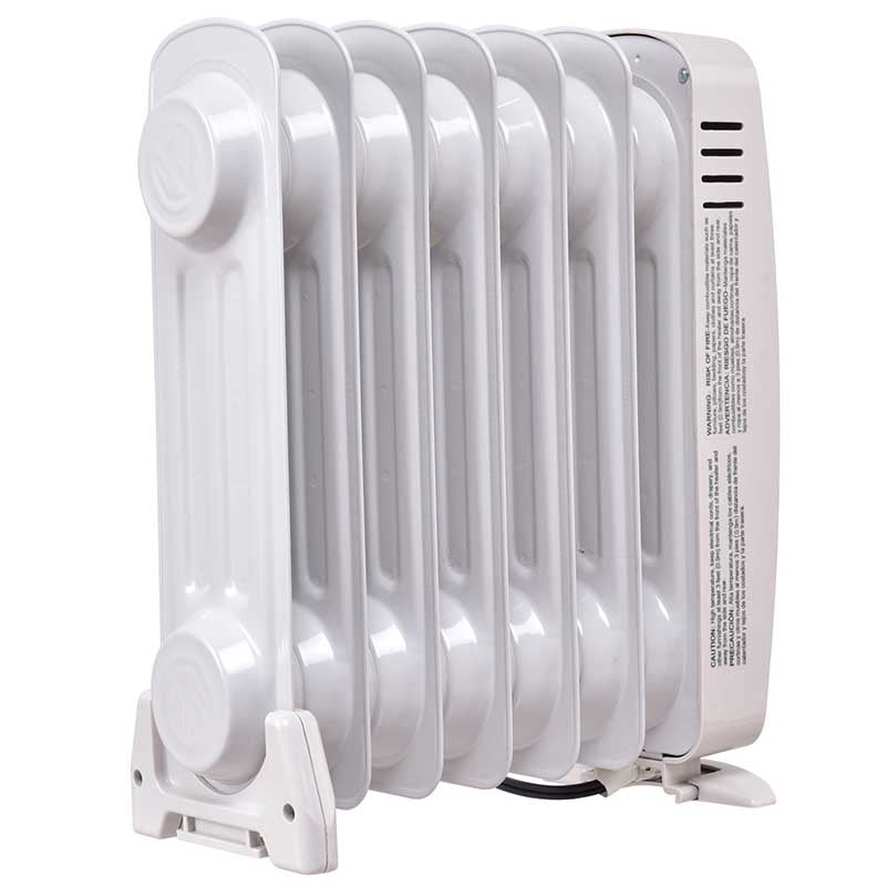 Topbuy 700W Mini Electric Oil Filled Radiator Portable Space Heater Safe Room Heating Machine