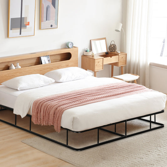 Topbuy Queen Size Bed Frame Steel Slat Mattress