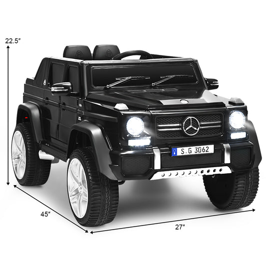 Topbuy Licensed Mercedes Benz 12V Electric Kid RC Car Battery Powered Ride On Car Black/Navy/White/Pink