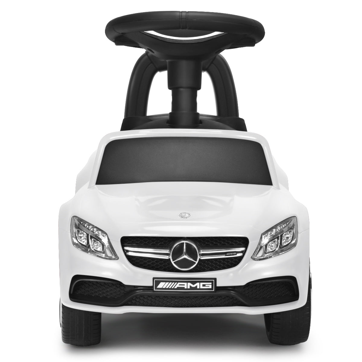 Topbuy Licensed Mercedes Benz Kids Ride on Push Sliding Car Black/Red/White