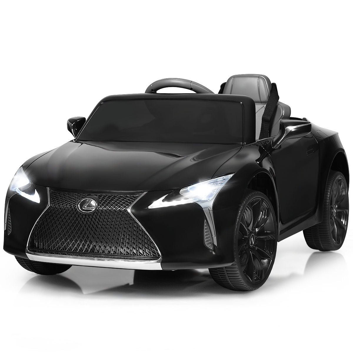 Topbuy Lexus Licensed Electric Kids Ride on Car with Remote Control Black/White/Red