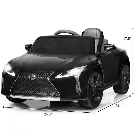 Topbuy Lexus Licensed Electric Kids Ride on Car with Remote Control Black/White/Red