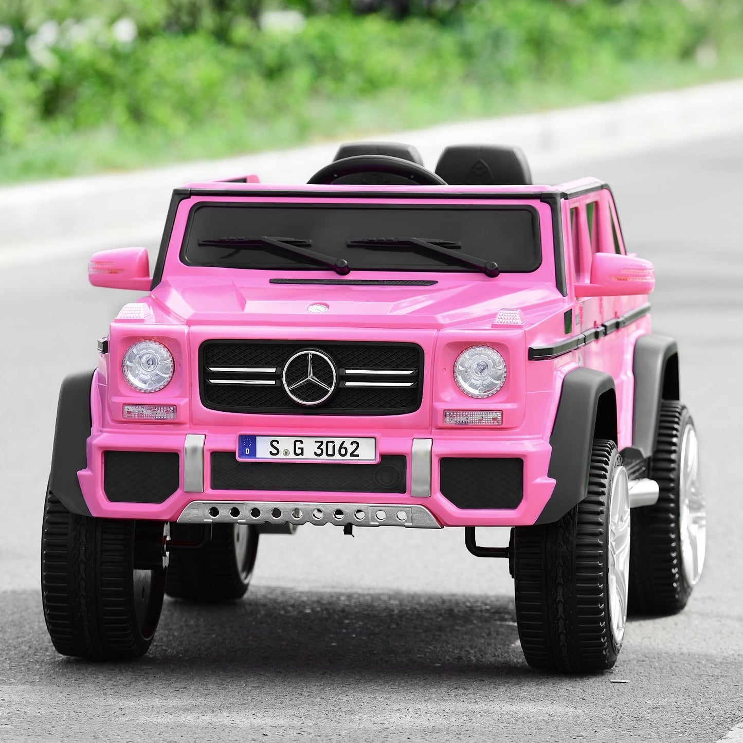 Topbuy Licensed Mercedes Benz 12V Electric Kid RC Car Battery Powered Ride On Car Black/Navy/White/Pink