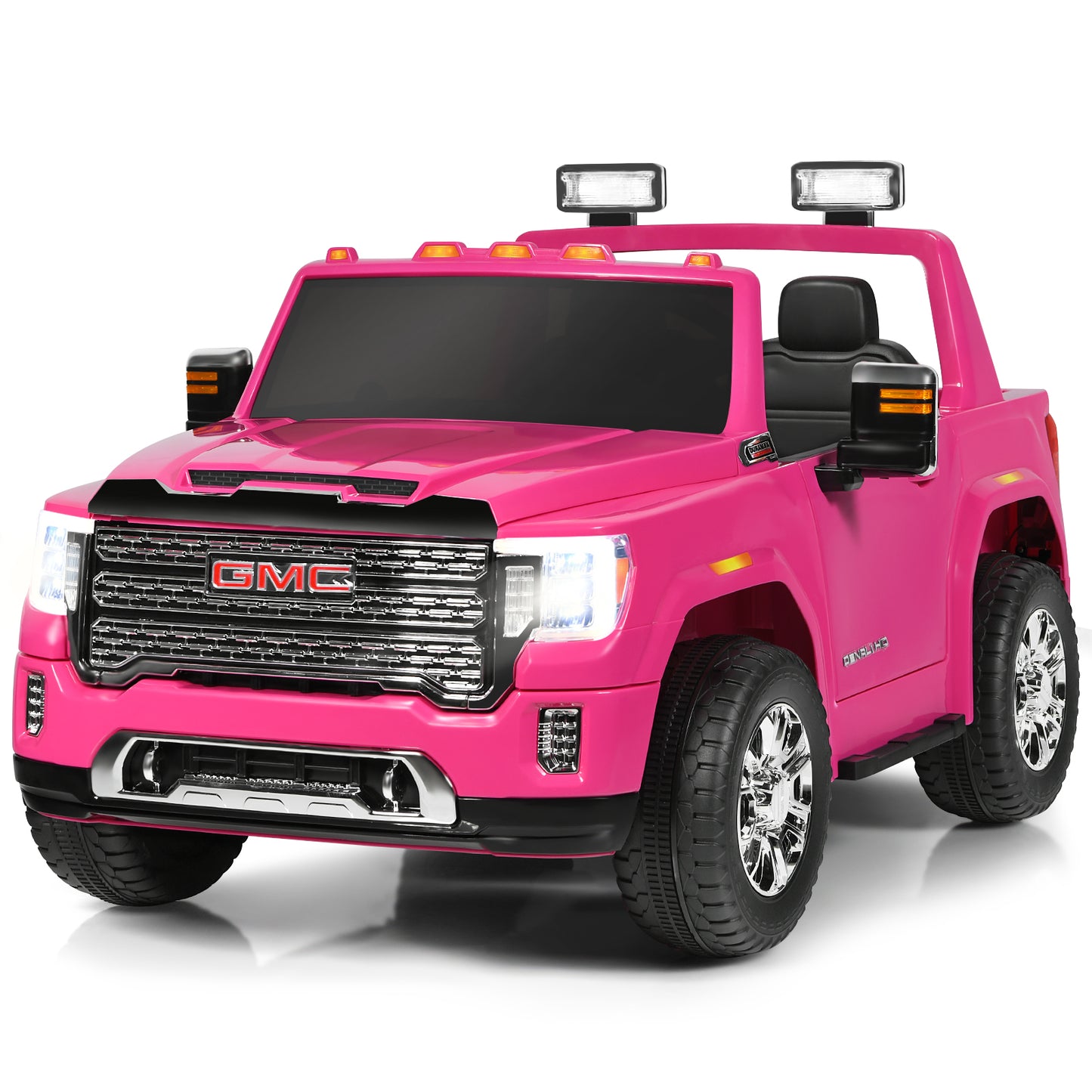 Topbuy 2-Seater Licensed GMC Sierra Denali Kids Ride on Truck Electric Vehicle Black/Blue/Pink/Red/White